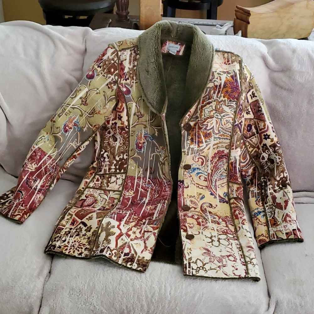 Chico's Women's Long Sleeved Lined Jacket